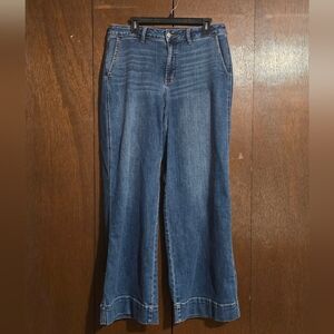 Judy Blue The Rory Mid Rise Retro Wide Leg Trouser Jeans